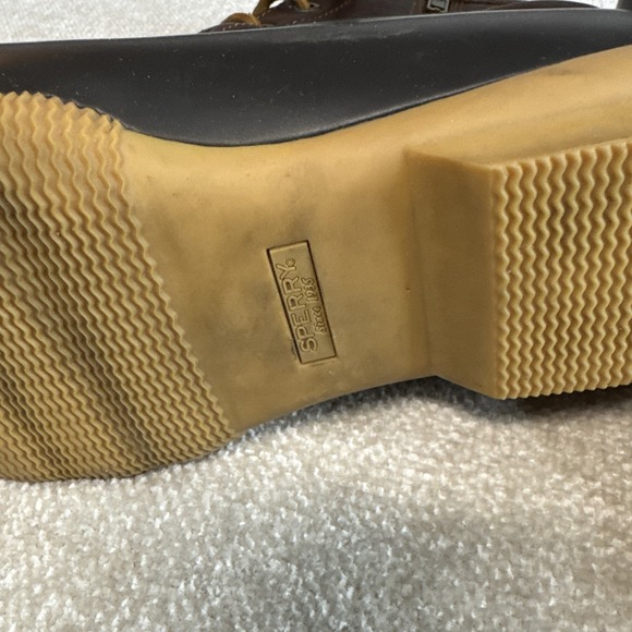 Sperry SALTWATER Tan/Dk Brown - Women Size 7M - STS91176 - Picture 4 of 7